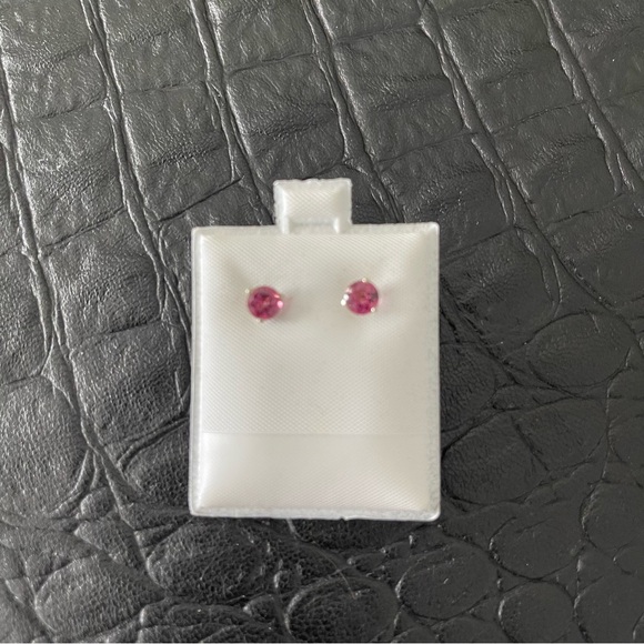 Sterling silver 925 Rhodolite Garnet Earrings - Picture 4 of 7